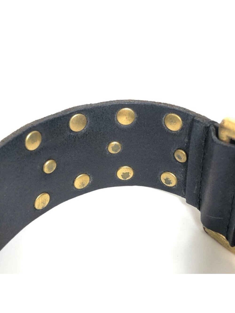 Gucci Leather Bracelet Cat Head Black Gold Hardware - Picture 6 of 10